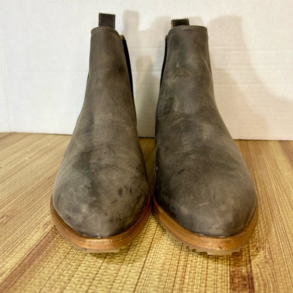 Nisolo Eva Everyday Chelsea Boot Grey Suede Leather Comfort Women’s Size 7.5 NEW - Picture 4 of 13